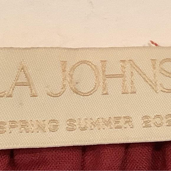 Ulla Johnson Dress Size 2 Burnt Orange Floral Print Short Flutter Sleeves - Picture 10 of 13